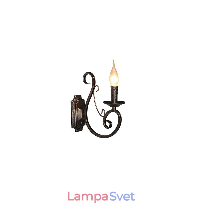 Mini retro nástenná lampa Predsieň Osvetlenie nástennej lampy v tvare kovovej sviečky