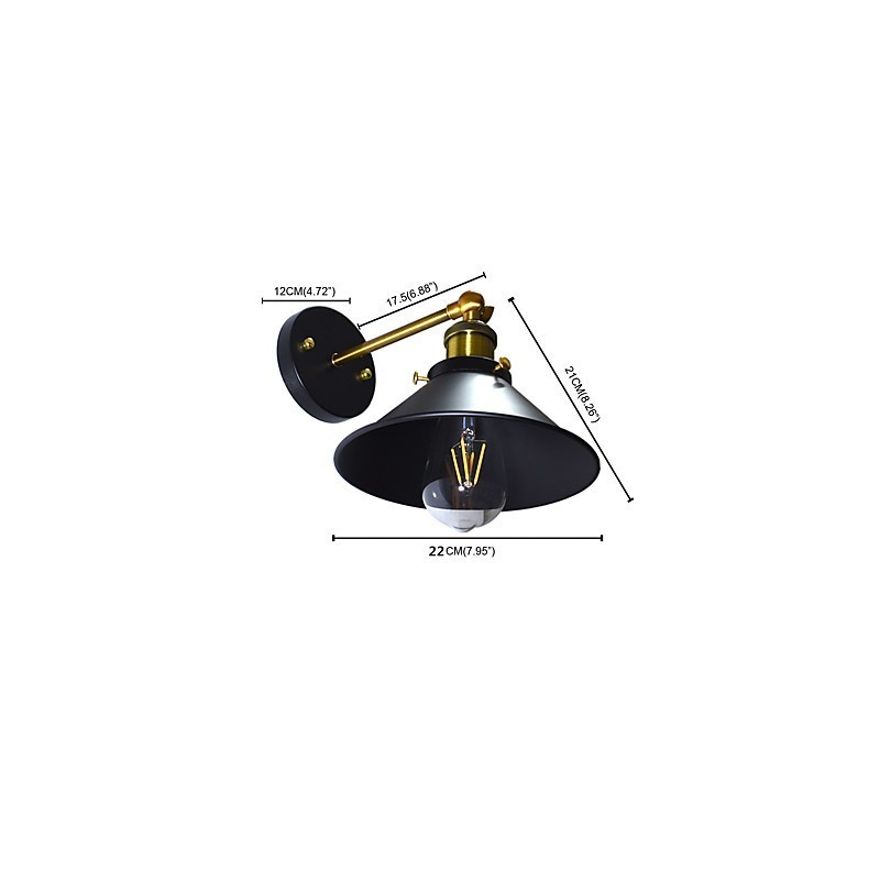 Farba Single Wall Iron Wall Lamp Dumb Black Lightsaber Lamp On Wall