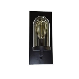 Maľovaná oceľová nástenná lampa Dumb Black Americká káva Dekorácia Retro nástenná lampa so svetelným mečom na stene