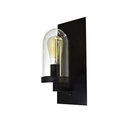Maľovaná oceľová nástenná lampa Dumb Black Americká káva Dekorácia Retro nástenná lampa so svetelným mečom na stene