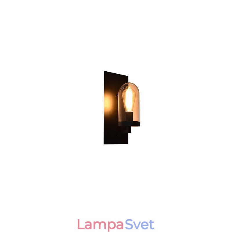 Maľovaná oceľová nástenná lampa Dumb Black Americká káva Dekorácia Retro nástenná lampa so svetelným mečom na stene