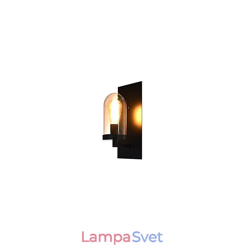 Maľovaná oceľová nástenná lampa Dumb Black Americká káva Dekorácia Retro nástenná lampa so svetelným mečom na stene