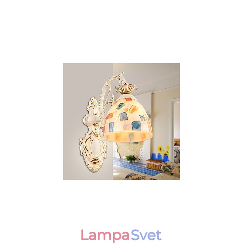 Rustic Lodge Painting Funkcia pre nástenné svietidlo Downlight nástenné svietidlo