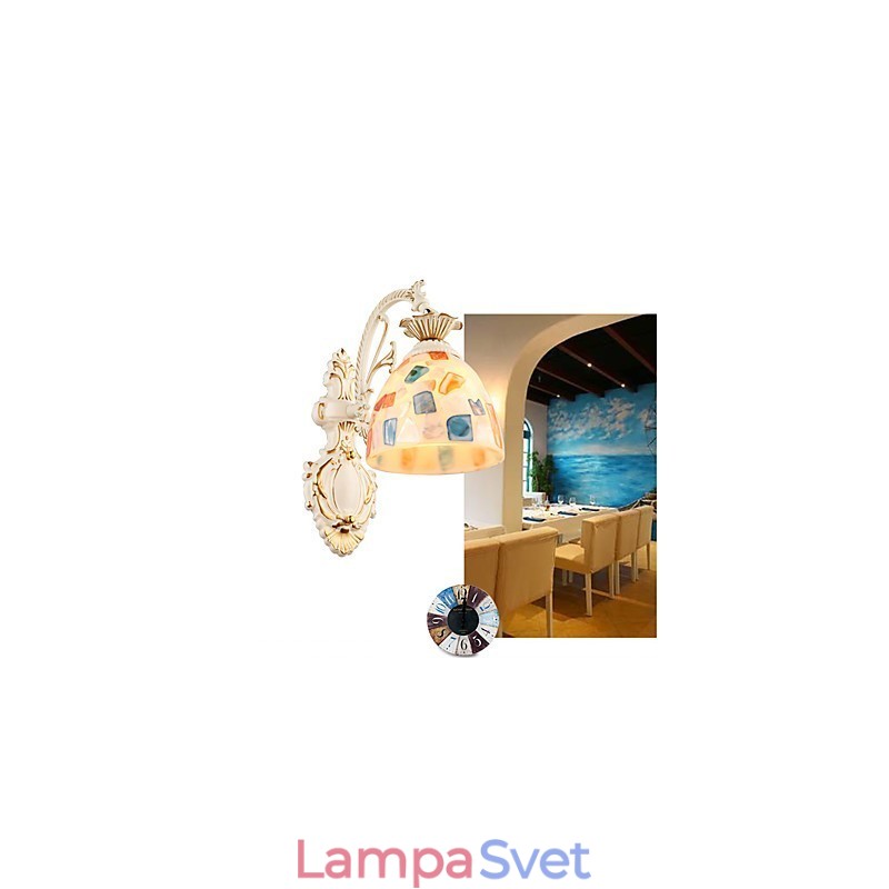 Rustic Lodge Painting Funkcia pre nástenné svietidlo Downlight nástenné svietidlo