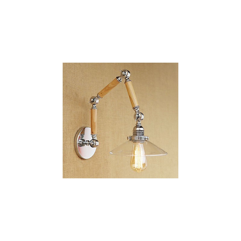 Country Retro galvanicky pokovovaná funkcia pre ochranu očí otočného ramena Svetlá s otočným ramenom