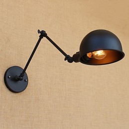 Jednoduchá vidiecka retro maľba pre miniatúrne svietidlá s hojdacím ramenom na ochranu očí