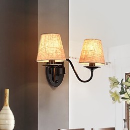 Rustic Lodge Jednoduché Vintage Maľba Funkcia Okolité svetlo Nástenné svietidlá Nástenné svietidlo