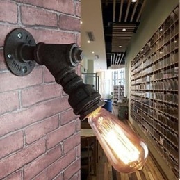 Rustic Lodge Painting Funkcia pre Arc Ambient Light Wall Sconces Wall Light