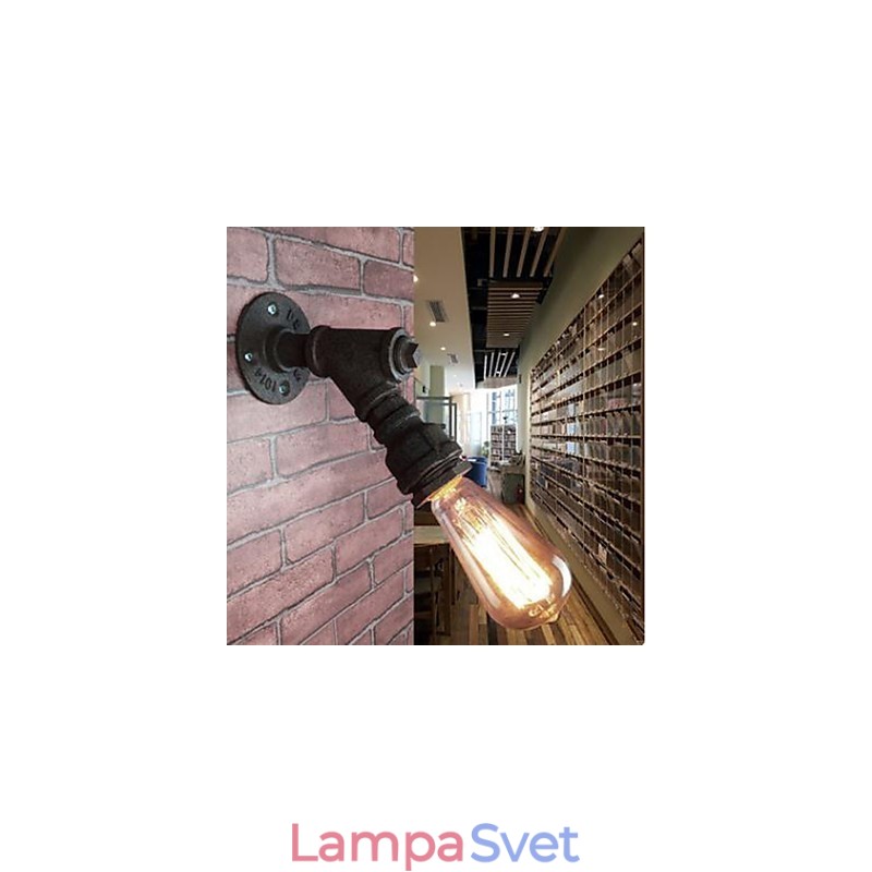 Rustic Lodge Painting Funkcia pre Arc Ambient Light Wall Sconces Wall Light