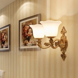 2 Ľahká tradičná klasická obývacia izba Jedáleň Spálňa Kovové Luxusné vnútorné nástenné svietniky