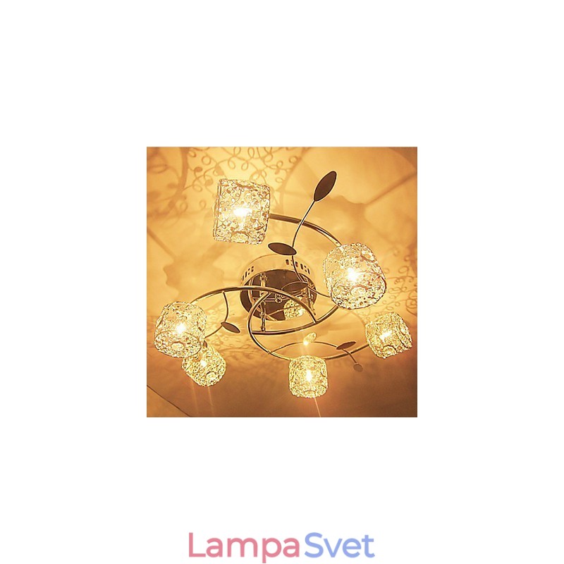 Moderný súčasný krištáľový galvanicky pokovovaný držiak