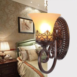 Jednolôžková Light Rustic Lodge Obývacia izba Jedáleň Spálňa Kovové vnútorné nástenné svietniky
