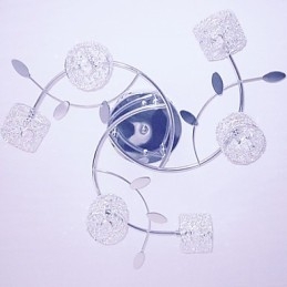 Moderný súčasný krištáľový galvanicky pokovovaný držiak