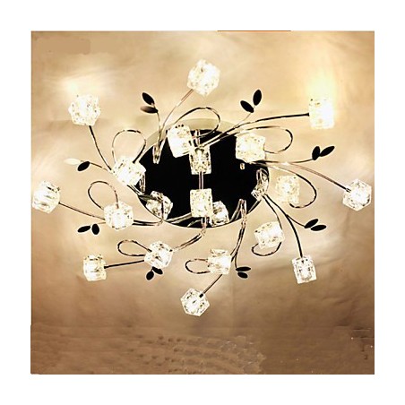 Klasická stropná lampa z ľadových kryštálov Klasická stropná lampa z ľadových kryštálov