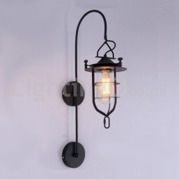 Retro dokovacia nástenná lampa Black Wharf nástenné osvetlenie Dock Sconce Reštaurácia Obývacia izba Kaviareň Bar Obchod s oblečením