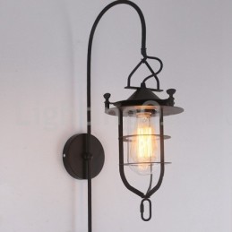 Retro dokovacia nástenná lampa Black Wharf nástenné osvetlenie Dock Sconce Reštaurácia Obývacia izba Kaviareň Bar Obchod s oblečením