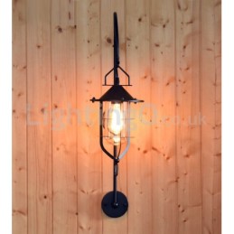 Retro dokovacia nástenná lampa Black Wharf nástenné osvetlenie Dock Sconce Reštaurácia Obývacia izba Kaviareň Bar Obchod s oblečením