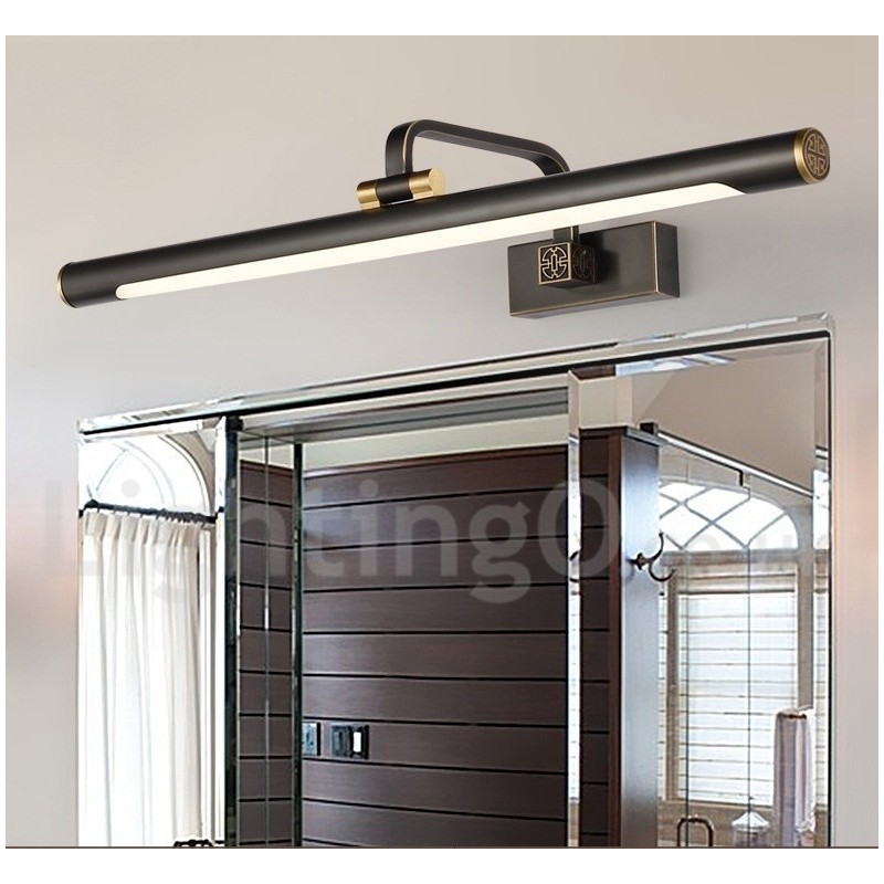 Lampa IPMirror Kúpeľňové svietidlá Nástenné svietidlá z čistej mosadze s akrylovým tienidlom Osvetlenie