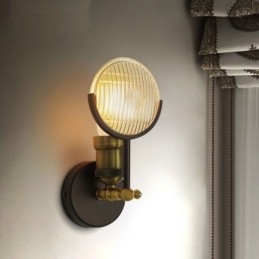 1 Svetlé rustikálne retro Vintage nástenné svietidlo so skleneným tienidlom Špeciálne pre hotelovú kanceláriu Showroom Obývacia izba Jedáleň