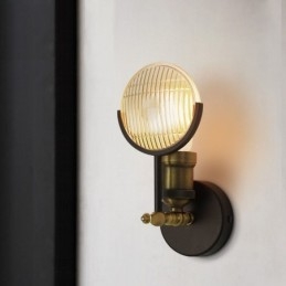 1 Svetlé rustikálne retro Vintage nástenné svietidlo so skleneným tienidlom Špeciálne pre hotelovú kanceláriu Showroom Obývacia izba Jedáleň