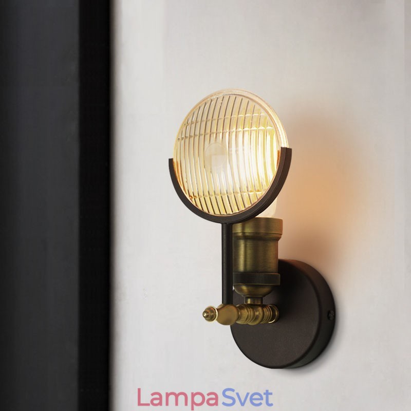 1 Svetlé rustikálne retro Vintage nástenné svietidlo so skleneným tienidlom Špeciálne pre hotelovú kanceláriu Showroom Obývacia izba Jedáleň