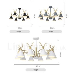 Moderné nástenné svietidlo Antlers