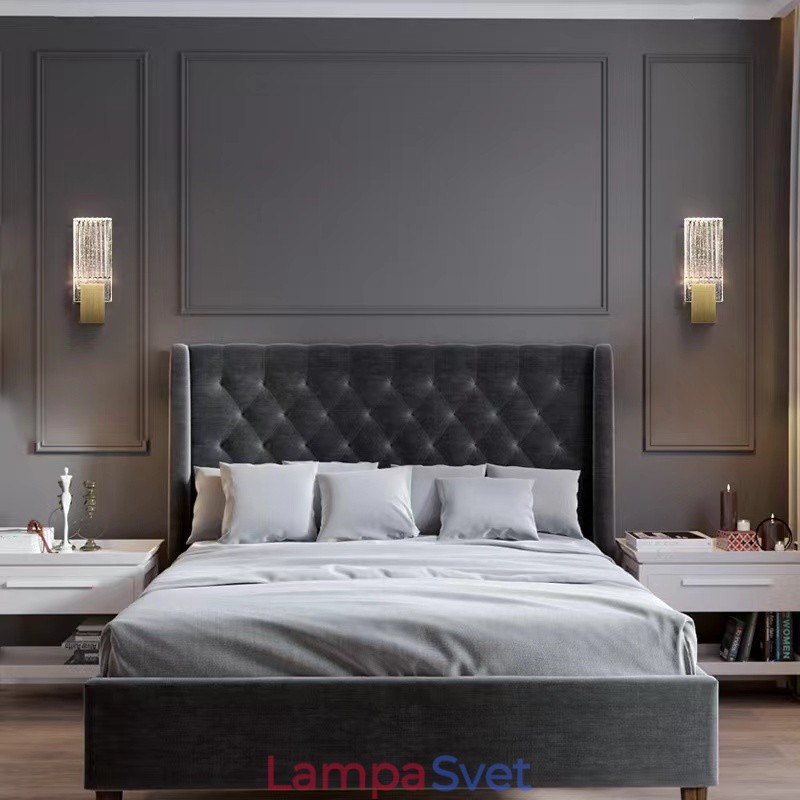 Postmoderná minimalistická obývacia izba nástenné krištáľové nástenné nástenné nástenné nástenné nástenné svietidlo American Art Bedside Spálne