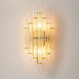 Hotelové svetlo Luxusná krištáľová nástenná lampa Stĺpik moderná osobnosť Obývacia izba Vstup do uličky Pozadie nástenná lampa Spálňa Ozdobné svietniky