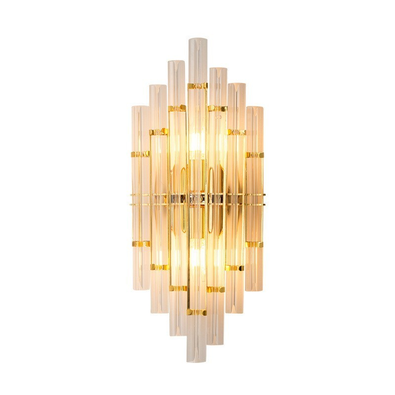 Hotelové svetlo Luxusná krištáľová nástenná lampa Stĺpik moderná osobnosť Obývacia izba Vstup do uličky Pozadie nástenná lampa Spálňa Ozdobné svietniky