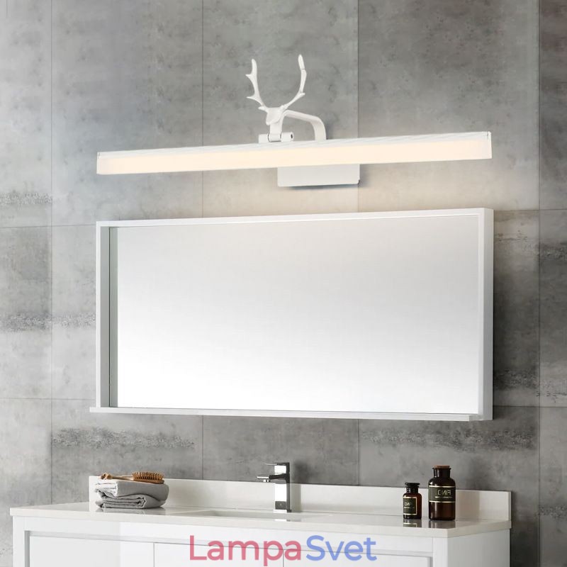 Predné svetlo z parohového zrkadla Akrylová nástenná lampa Svietidlo na líčenie do toalety