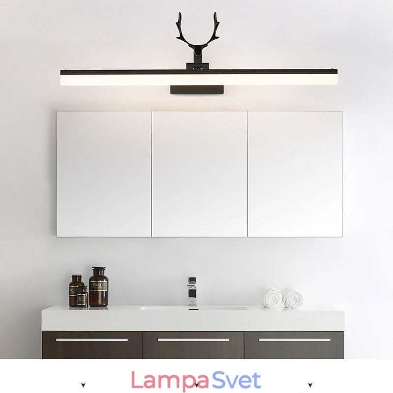 Predné svetlo z parohového zrkadla Akrylová nástenná lampa Svietidlo na líčenie do toalety