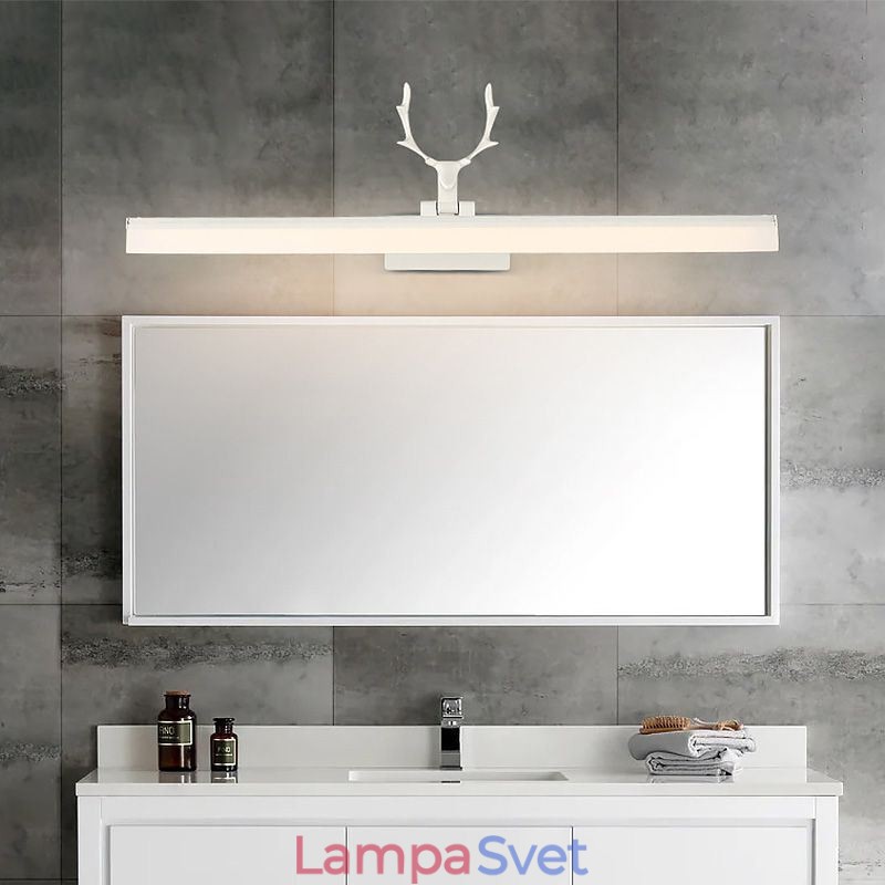 Predné svetlo z parohového zrkadla Akrylová nástenná lampa Svietidlo na líčenie do toalety