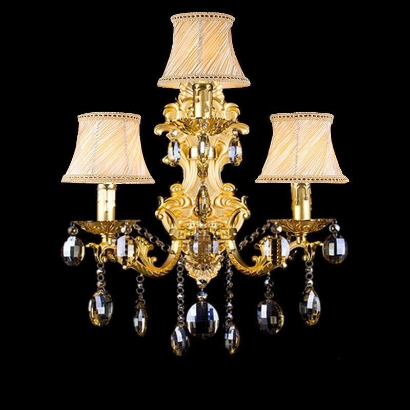 Nástenná lampa European Fashion Luxusné krištáľové nástenné svietidlo