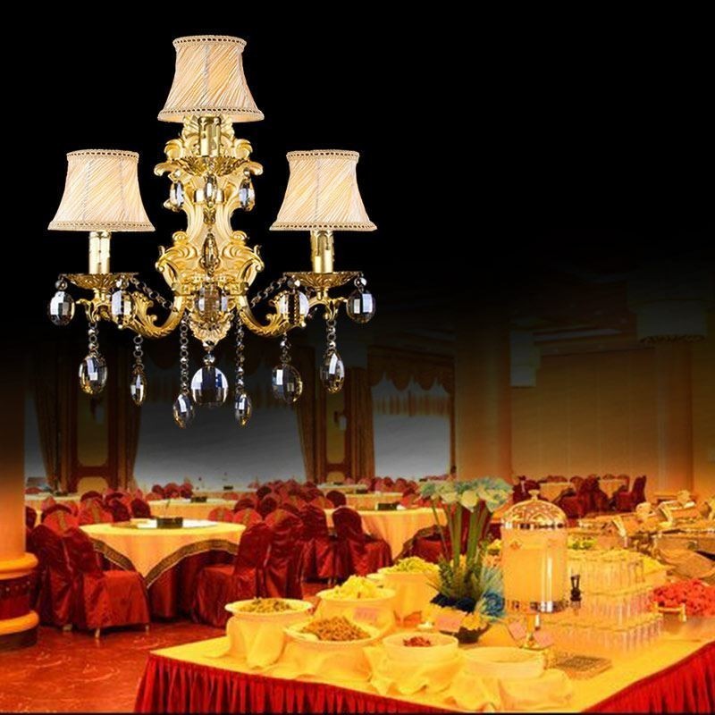 Nástenná lampa European Fashion Luxusné krištáľové nástenné svietidlo