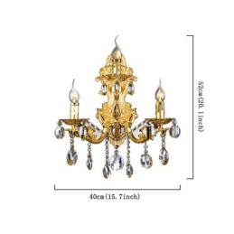 Nástenná lampa European Fashion Luxusné krištáľové nástenné svietidlo
