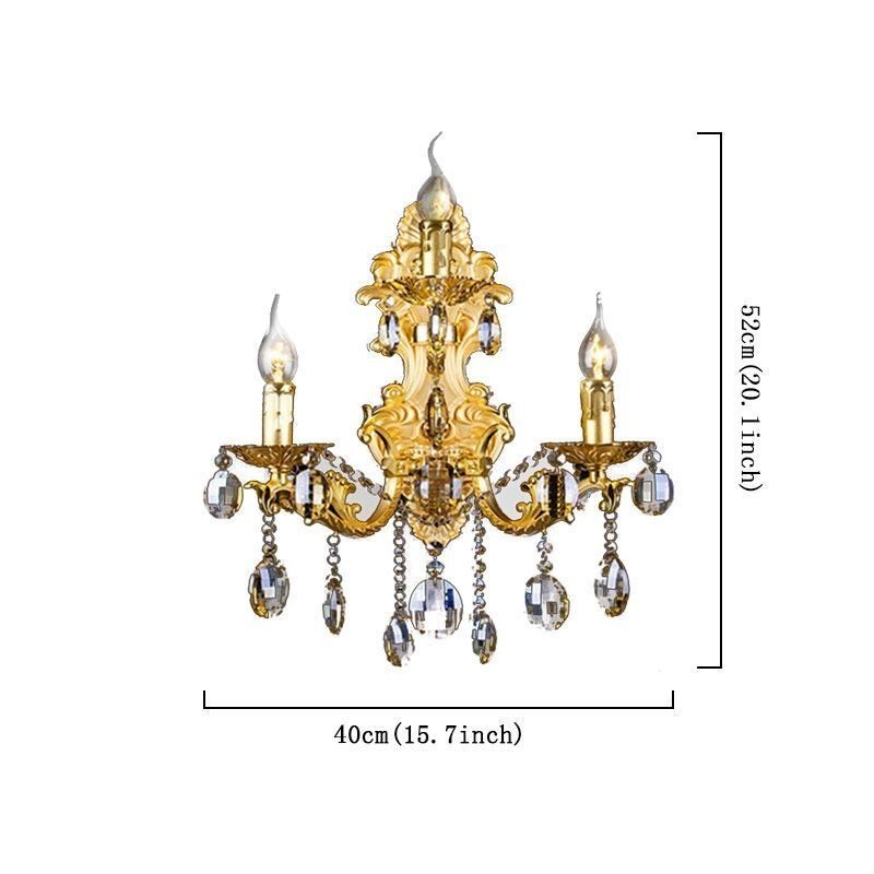 Nástenná lampa European Fashion Luxusné krištáľové nástenné svietidlo