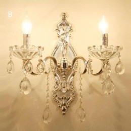 Európska nástenná lampa Krištáľové nástenné svietidlo Dekorácia svetelného nástenného svietidla
