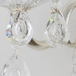 Európska nástenná lampa Krištáľové nástenné svietidlo Dekorácia svetelného nástenného svietidla