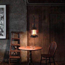 Americké vintage nástenné svietidlo Industrial LOFT nástenné svietidlo z masívneho dreva sklenená lampa
