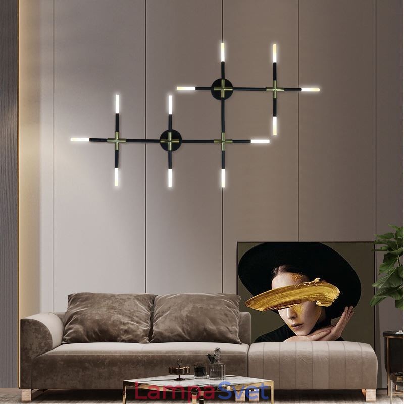 Nástenné svietidlo Teplé biele kreatívne nástenné svietidlo DIY kombinovaná lampa
