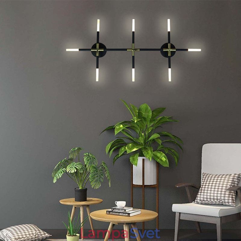Nástenné svietidlo Teplé biele kreatívne nástenné svietidlo DIY kombinovaná lampa
