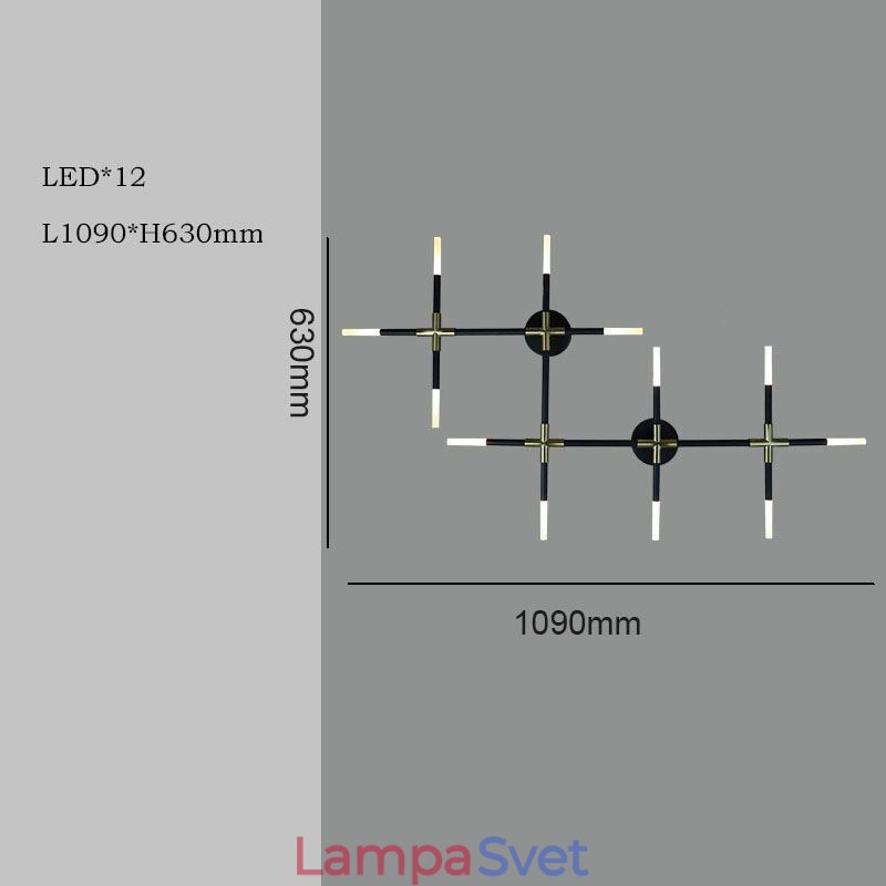 Nástenné svietidlo Teplé biele kreatívne nástenné svietidlo DIY kombinovaná lampa