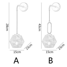 Moderné nástenné svietidlo kreatívne sklenené nástenné svietidlo