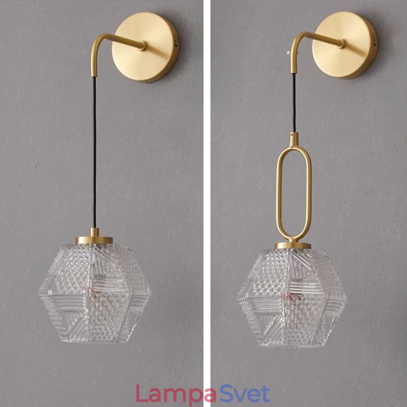 Moderné nástenné svietidlo kreatívne sklenené nástenné svietidlo