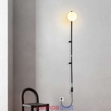 Nástenné nástenné svietidlo Globe Mid Century Magic Bean Nástenná lampa so zástrčkou Nástenné nástenné svietidlo Globe Mid Century Magic Bean Nástenná lampa so zástrčkou