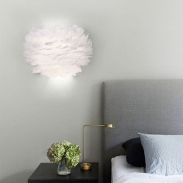Kreatívna pierková nástenná lampa Dekoratívne nástenné svietidlo