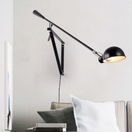 Nástenná lampa na čítanie s jedným kolískovým ramenom