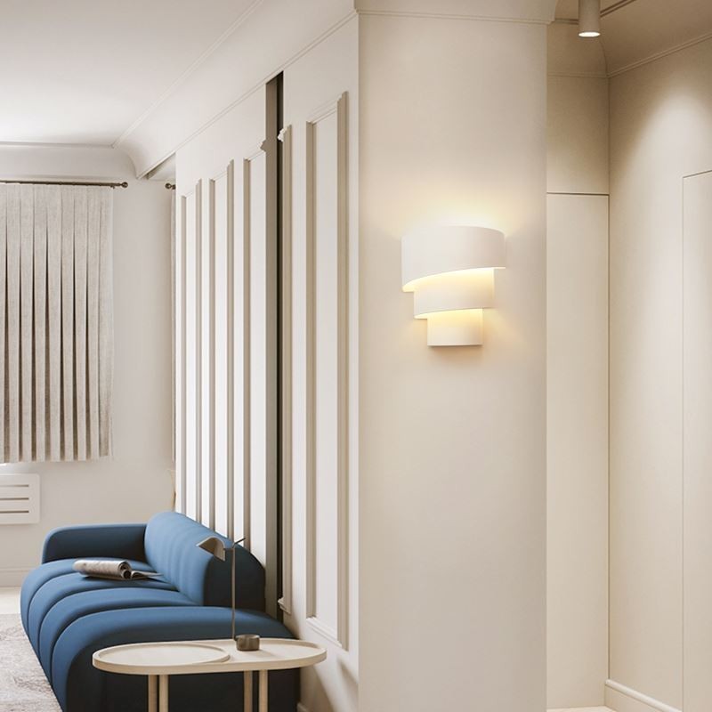 Moderná minimalistická nástenná lampa Spiral Cake Sconce Light Bedside