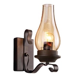 Vintage nástenná lampa z tepaného železa Single Light Sconce Lighting