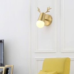 Severská mosadzná nástenná lampa Zrkadlové predné svetlo